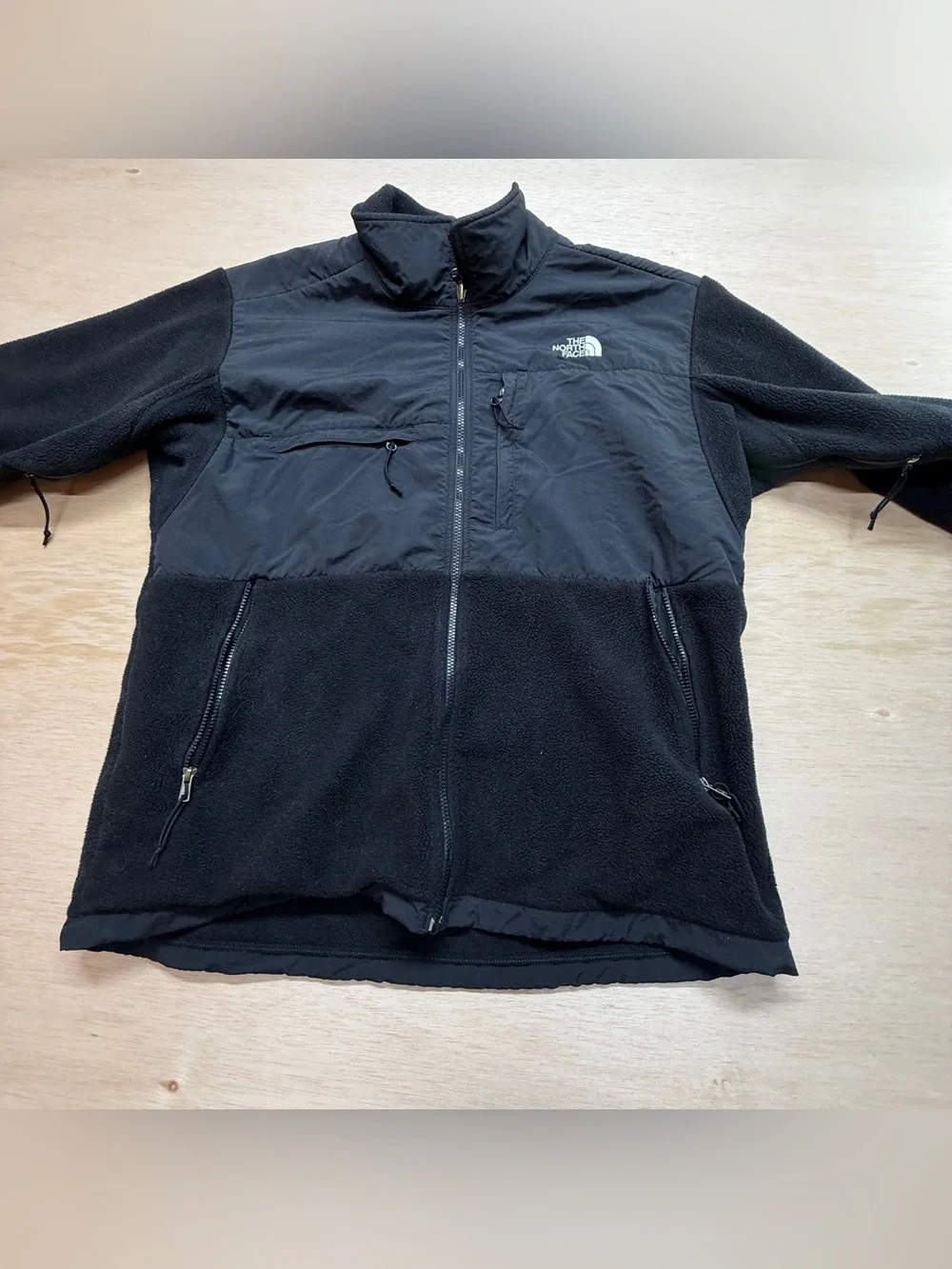 The North Face Denali Fleece Jacket Men's XL Black Full Zip Polartec Coat VTG